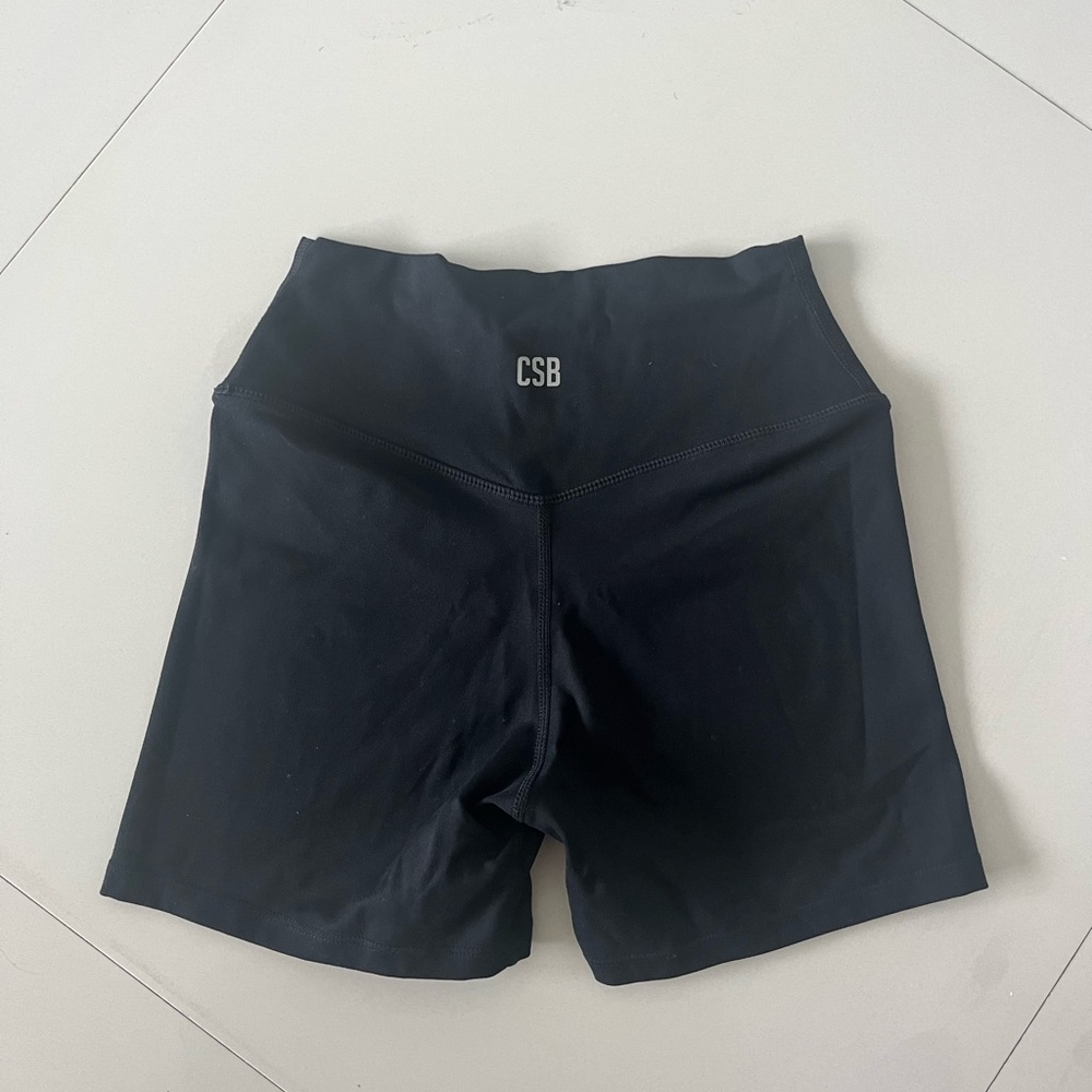 Crop Shop Boutique Serenity Scrunch Shorts, black, excellent condition, Size S